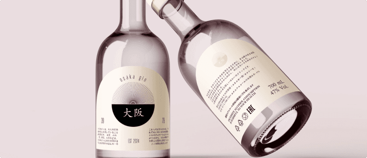 Osaka Gin branding 1