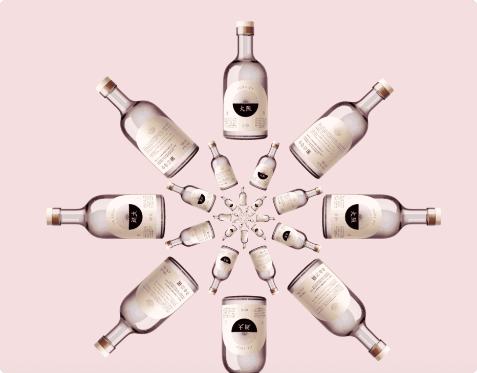 Osaka Gin branding 2