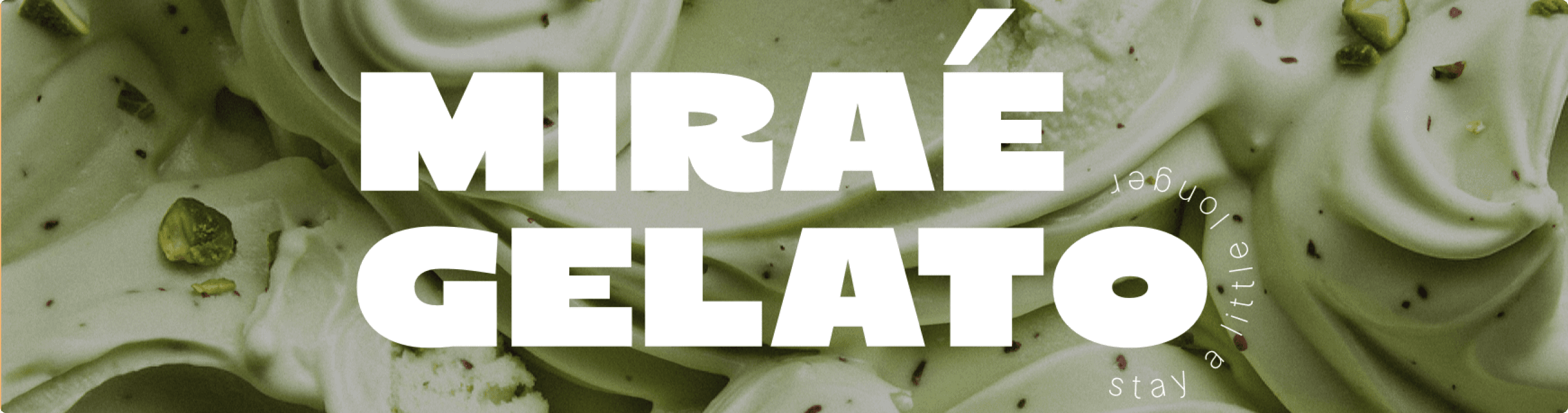 MIRAÉ Gelato branding
