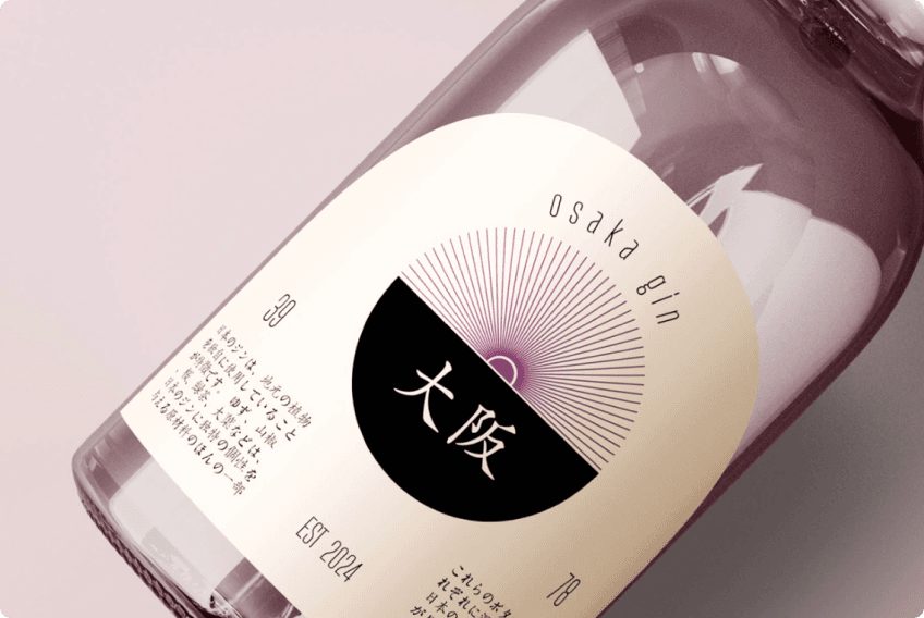 Osaka Gin branding