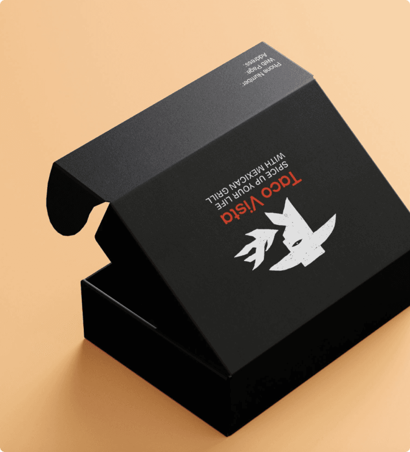 Taco Vista packaging box